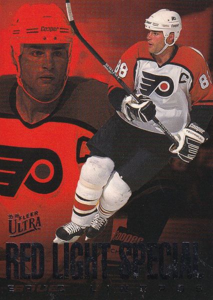 insert karta ERIC LINDROS 95-96 Fleer Ultra Red Light Special číslo 6 of 10